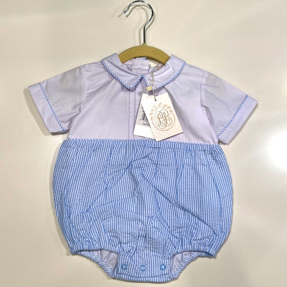 NWT I Beaufort Bonnet seersucker bubble 6-12mo